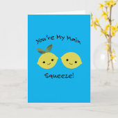 Carte Vous êtes Mes citrons principaux  (Fleur jaune)