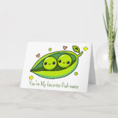 Carte Vous êtes mes pois de pois de pois préférés (Devant)