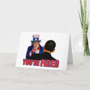 Carte Vous êtes mis le feu ! Anti conception d'Obama