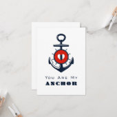Carte Vous êtes mon ancre (Devant/Arrière en situation)