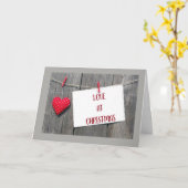 CARTE VOUS ÊTES **MON CADO** L'AMOUR À NOËL (Fleur jaune)