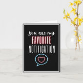 Carte Vous Êtes Mon Citation D'Amour De Notification Pré (Fleur jaune)
