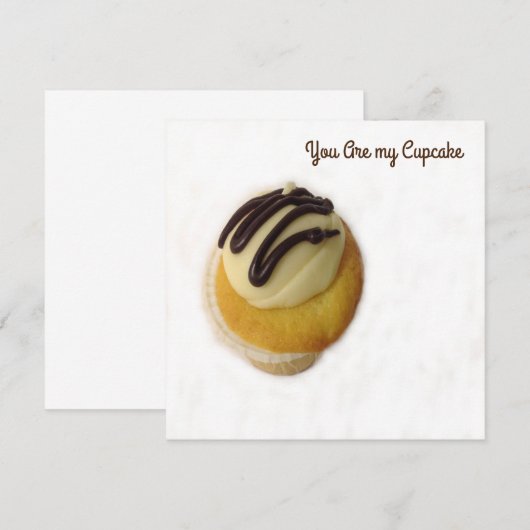 Carte Vous Êtes Mon Cupcake (Devant / Derrière)