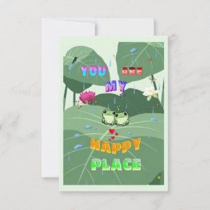 Carte Vous êtes mon endroit heureux
