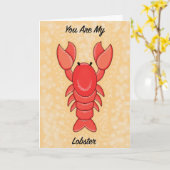 Carte Vous Êtes Mon Homard, Valentines, Anniversaire (Fleur jaune)