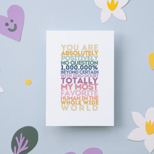 Carte Vous Êtes Mon Humain Préféré