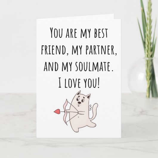 Carte Vous êtes mon meilleur ami Valentine's Day Folded (Devant)