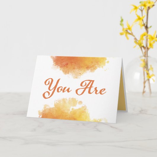 Carte Vous êtes mon refuge (Fleur jaune)