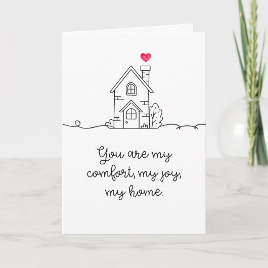 Carte Vous êtes mon refuge plié (Devant)
