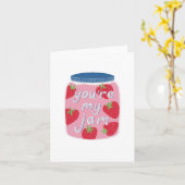 Carte Vous êtes mon salut de jam (Fleur jaune)