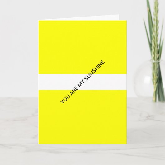 Carte vous êtes mon soleil (Devant)