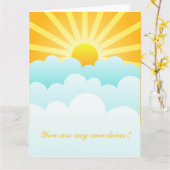 Carte Vous Êtes Mon Soleil (Fleur jaune)