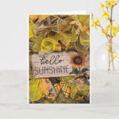 CARTE *VOUS* ÊTES MON SOLEIL CHAQUE JOUR ANNIVERSAIRE (Fleur jaune)