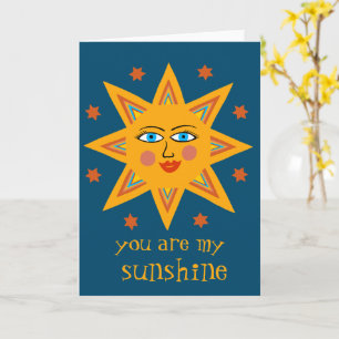 Carte Vous êtes mon Soleil Joyeux Soleil PERSONNALISÉ