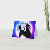 Carte Vous Êtes Mon Twin Flame Maman & Fille Lune (Devant)