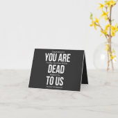 Carte vous êtes mort pour nous (Fleur jaune)