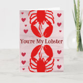 Carte Vous êtes My Lobster Funny Love Card 2e anniversai (Devant)