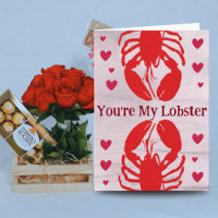 Vous êtes My Lobster Funny Love Card 2e anniversai