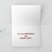 CARTE VOUS ÊTES NOTRE ANNIVERSAIRE "TOP CHIEN" (Intérieur)