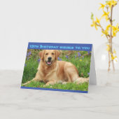 Carte VOUS ÊTES OFFICIELLEMENT ADOLESCENT **13e ANNIVERS (Fleur jaune)