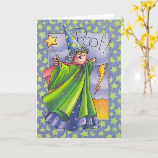 Carte ! Vous êtes plus âgés (Fleur jaune)