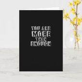 Carte Vous êtes plus qu'assez Foi basée sur l'amour de s (Fleur jaune)