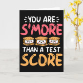 Carte Vous êtes plus qu'un score de test - Jour de test (Fleur jaune)
