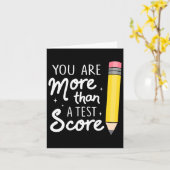 Carte Vous Êtes Plus Qu'Un Test Score Enseignant Jour Te (Fleur jaune)