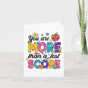 Carte Vous Êtes Plus Qu'Une Journée De Test Score Enseig