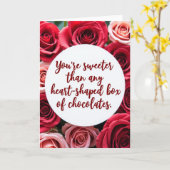 Carte Vous Êtes Plus Sucré Que Les Chocolats (Fleur jaune)