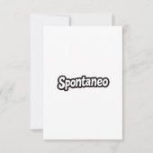 Carte Vous êtes presque génial – Compliment sarcastique  (Dos)