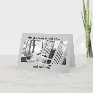 CARTE VOUS ÊTES PRÊTS À ROCK-OU-ROCK ET ROLL-ANNIVERSAIR
