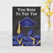 Carte Vous êtes Rose au sommet (Fleur jaune)