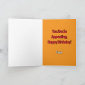 Carte Vous Êtes Si Attirant Pomme Fruit Joyeux Anniversa (Intérieur)