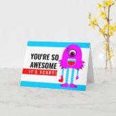 Carte Vous êtes si génial que c'est un monstre Saint-Val (Fleur jaune)