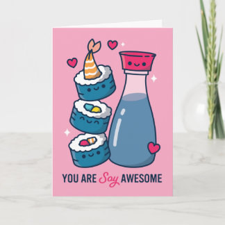Carte Vous Êtes Soy Awesome Valentine Holiday Card