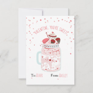 Carte Vous êtes Sweet Valentine Crazy Milkshake