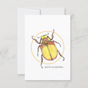 Carte Vous êtes tellement Golden Beetle Valentine Card