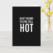 Carte Vous êtes toujours chaud sur la colline drôle cart (Fleur jaune)
