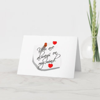 CARTE **VOUS ÊTES TOUJOURS DANS MON ESPRIT** VOULEZ-VOUS