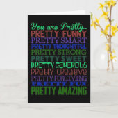 CARTE VOUS ÊTES "TOUT CE QUI EST BEAU** DANS LA VIE ANNI (Fleur jaune)