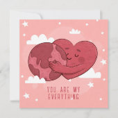 Carte Vous êtes tout pour moi Saint-Valentin  (Devant)