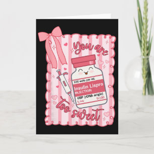 Carte Vous êtes trop gentille infirmière Valentine Pharm
