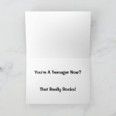 Carte Vous êtes un adolescent maintenant ? C'Est Vraimen (Intérieur)