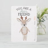 Carte Vous Êtes Un Ami De Cerfs Valentines Salle De Clas (Debout devant)