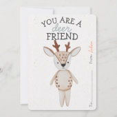 Carte Vous Êtes Un Ami De Cerfs Valentines Salle De Clas (Devant)