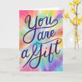 Carte Vous Êtes Un Cadeau Enseignant Ami Merci (Fleur jaune)