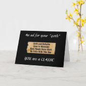 CARTE VOUS ÊTES UN "CLASSIQUE" ICI EST VOTRE 40E ANNIVER (Fleur jaune)