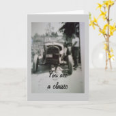 CARTE VOUS ÊTES UN CLASSIQUE - SUR LA COLLINE (Fleur jaune)