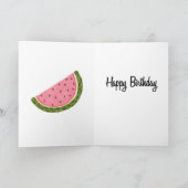 Carte Vous êtes un dans un anniversaire Melon (Intérieur)